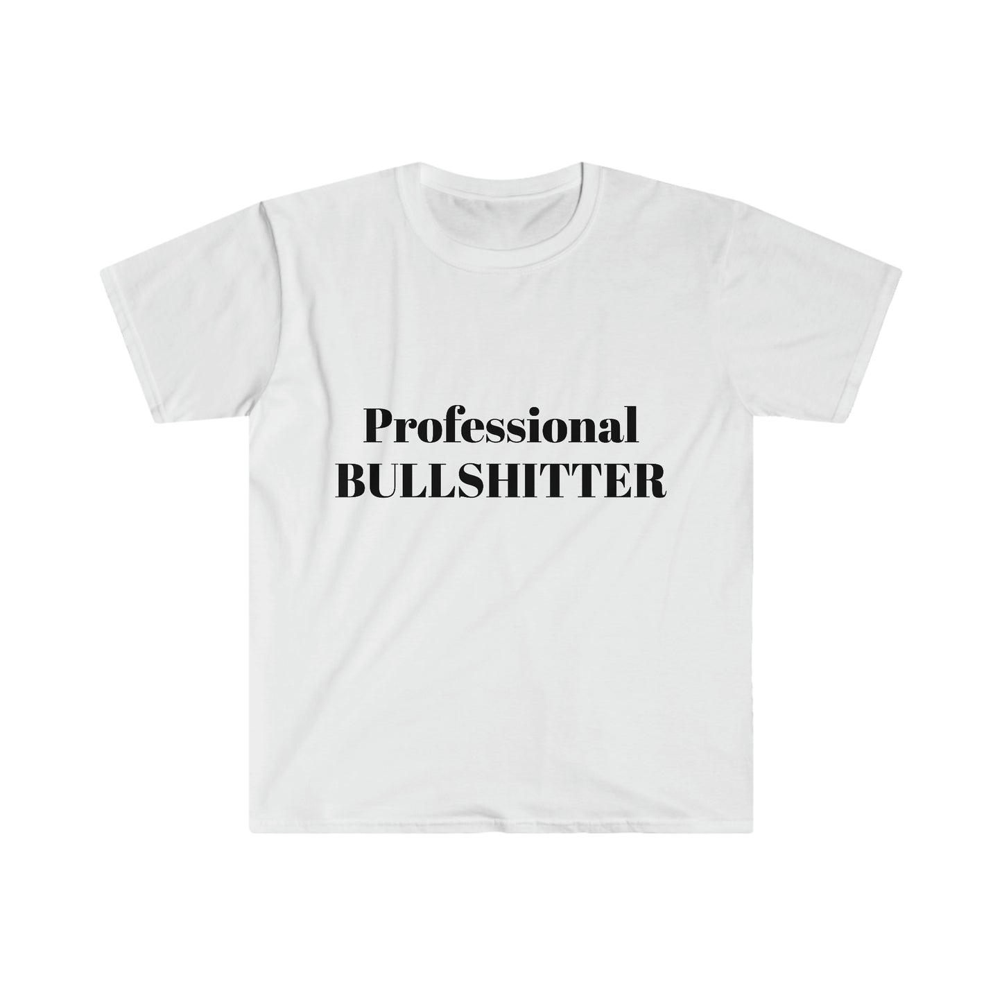 Camiseta Softstyle unisex, Bullshitter profesional, Camisetas cómicas, Camisetas divertidas para hombres, Camisetas divertidas para hombres, Camisetas con refranes divertidos, Camisetas increíbles, 