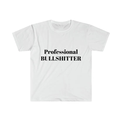 Camiseta Softstyle unisex, Bullshitter profesional, Camisetas cómicas, Camisetas divertidas para hombres, Camisetas divertidas para hombres, Camisetas con refranes divertidos, Camisetas increíbles, 