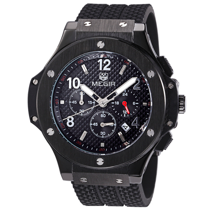 Relojes Hombres Reloj de pulsera de cuarzo de lujo Relojes deportivos masculinos con cronógrafo militar 