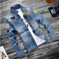 Fashion lapel men's denim jacket jacket men casual