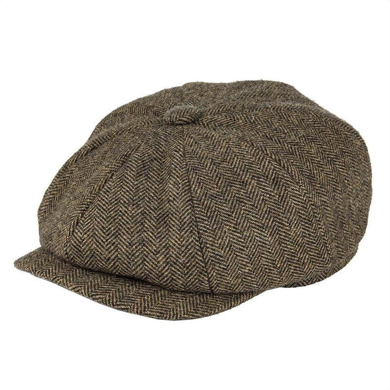 Lana Tweed Newsboy Espiga Hombre Mujer