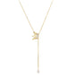 Exquisite Crown Necklaceclavicle Chain Light Luxury Design Pendant  For Women