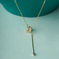 Exquisite Crown Necklaceclavicle Chain Light Luxury Design Pendant  For Women