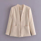 Ladies New Solid Color Suit Jacket Women