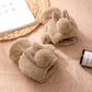 Fingerless plush gloves for women