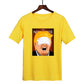 Printed round neck T-shirt for men and women