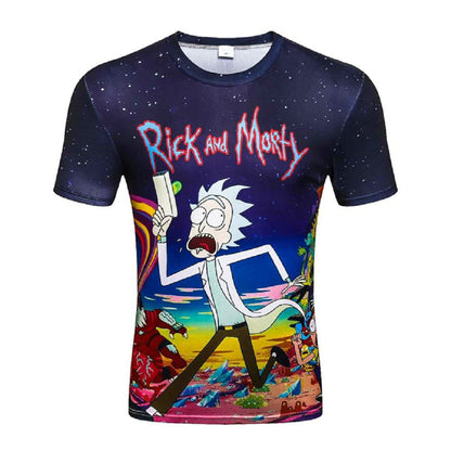 Printed short-sleeved T-shirt men