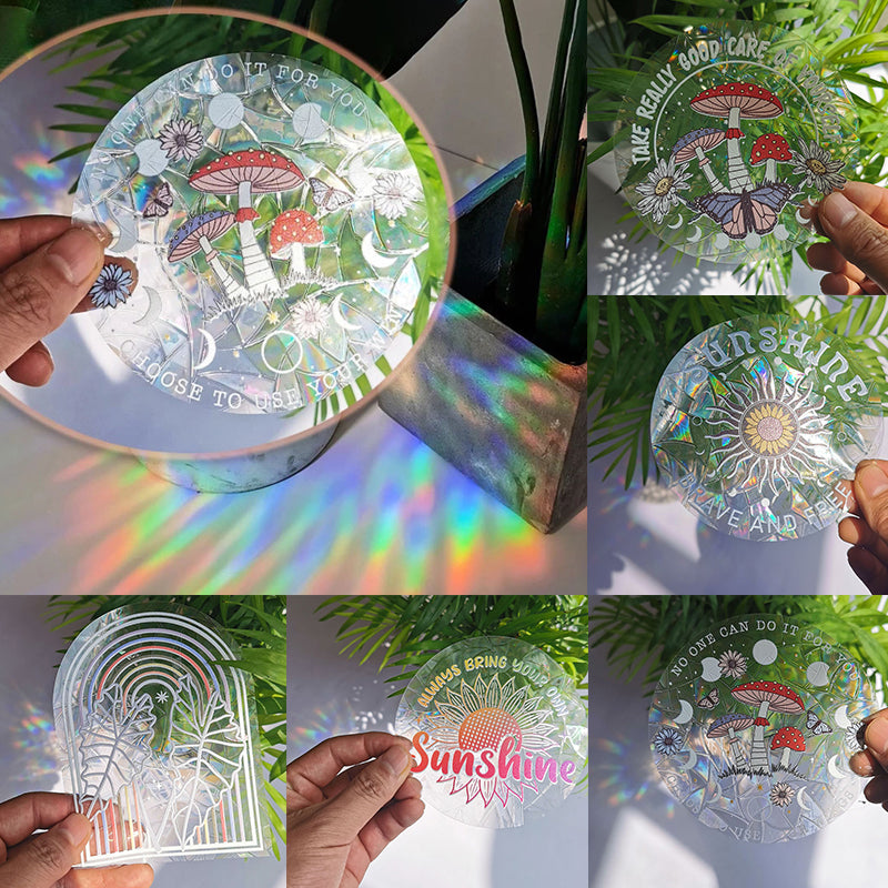 Sun Catcher Rainbow Prism Suncather Electrostatic Glass Sticker