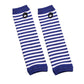 Women Fashion Lady Striped Elbow Gloves Warmer Knitted Long