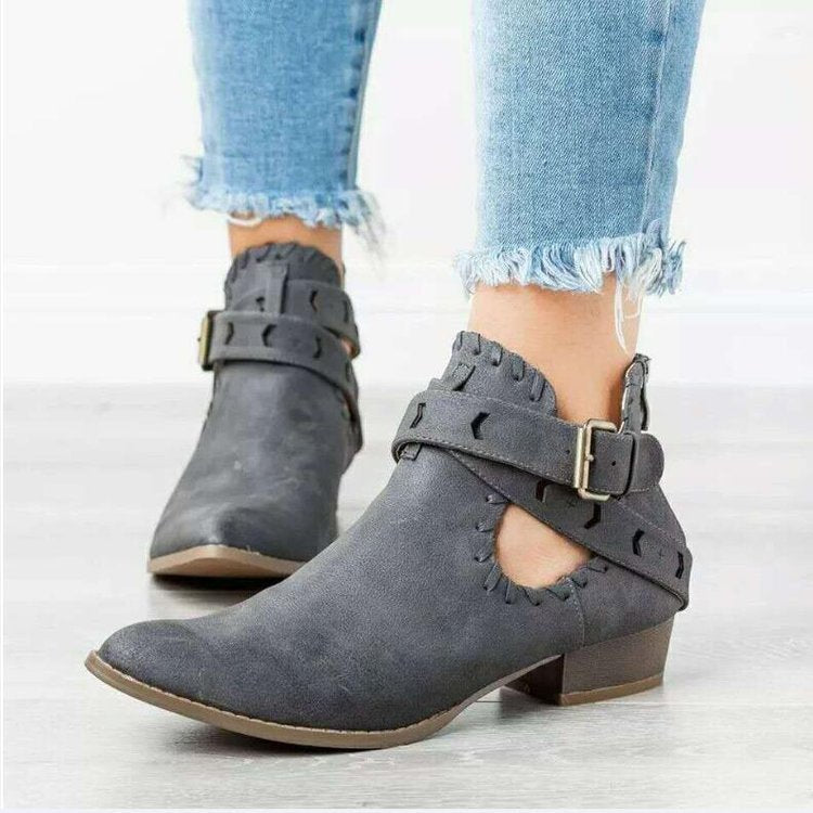 Zapatos individuales de tacón grueso para mujer, zapatos individuales de moda para mujer