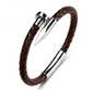 Men Genuine Leather Bullet Bracelet
