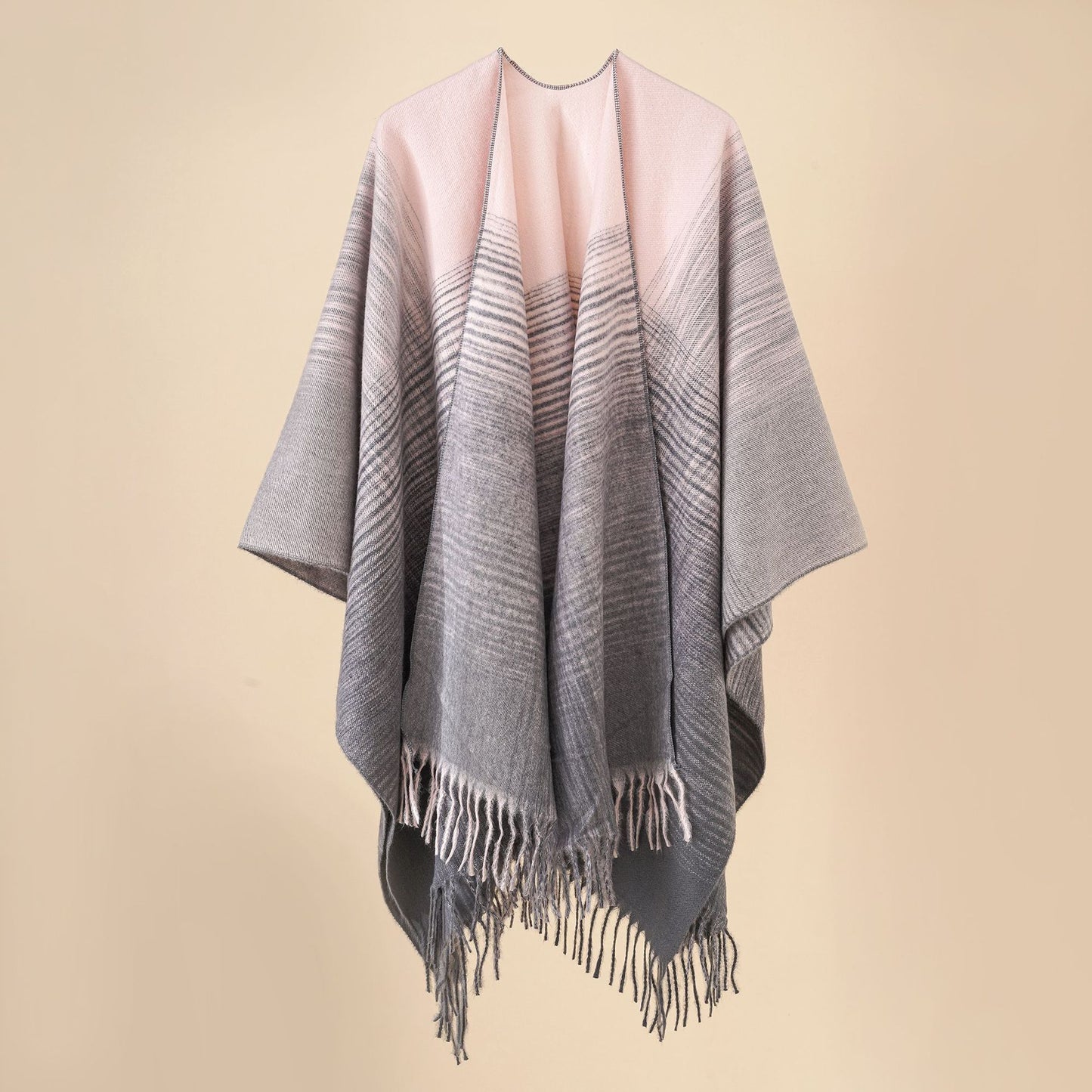 Gradual Grid Fashionable Shawl For Women