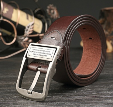 Leather belt men's leather antique