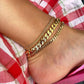 Thick chain anklet women