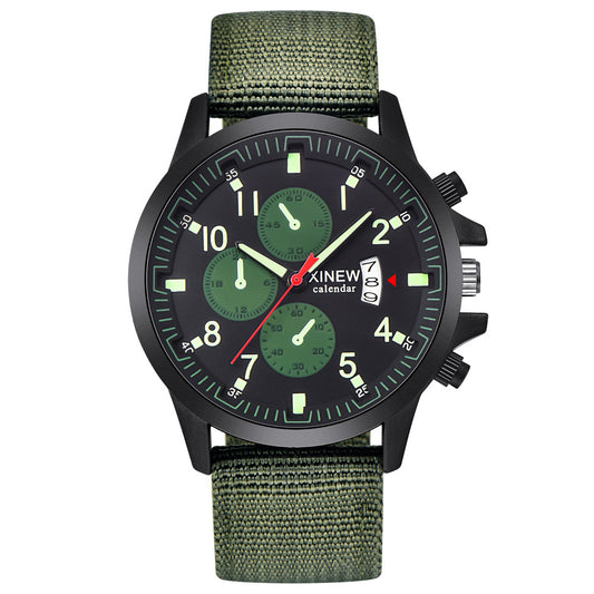 Relojes de marca para hombre Reloj deportivo militar con banda de nailon a la moda