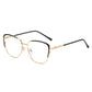 Fashion Metal Anti-Blue Light Ultralight Glasses Women