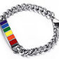 Colored men and women stainless steel bracelet