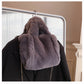 Bolsos de invierno Bolso de felpa con cadena Totes Bolso de hombro para mujer