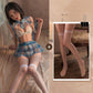 Erotic Costume Lingerie Mesh Jk Uniform Set