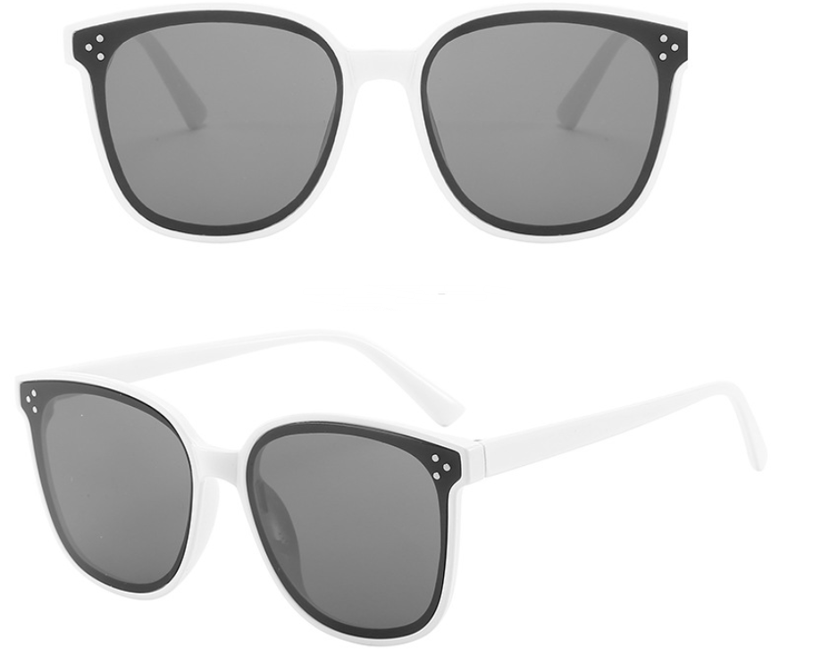 Gafas de sol rectangulares Gafas de sol cuadradas sin montura para mujer