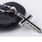 Domineering cross silver necklace