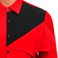 Personality Combination Color Long Sleeve Shirt For Men