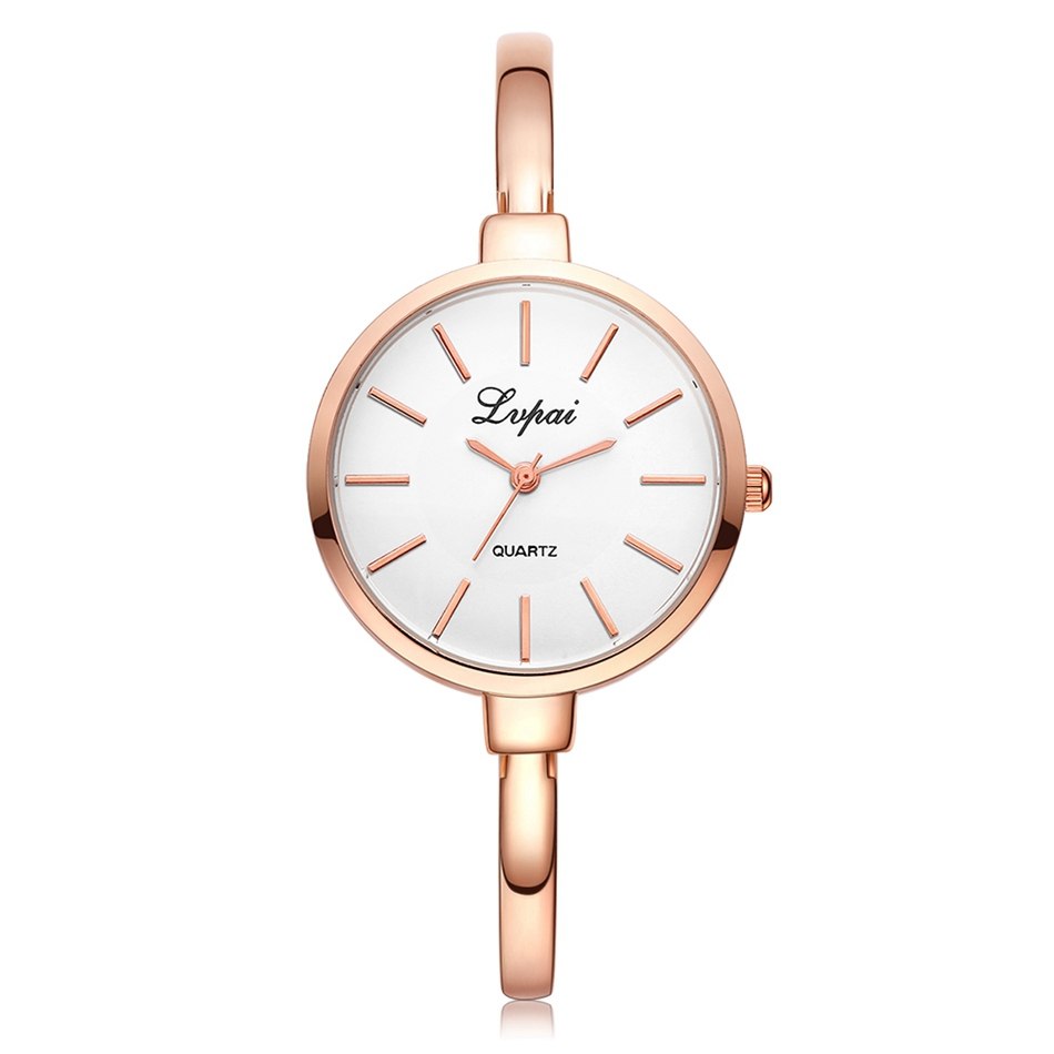 Lvpai relojes de pulsera de oro rosa para mujer, relojes de cuarzo de lujo a la moda, reloj deportivo informal de marca para mujer