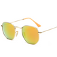 Sunglasses men and women retro metal sunglasses tide fashion coated reflective sunglasses