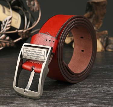 Leather belt men's leather antique