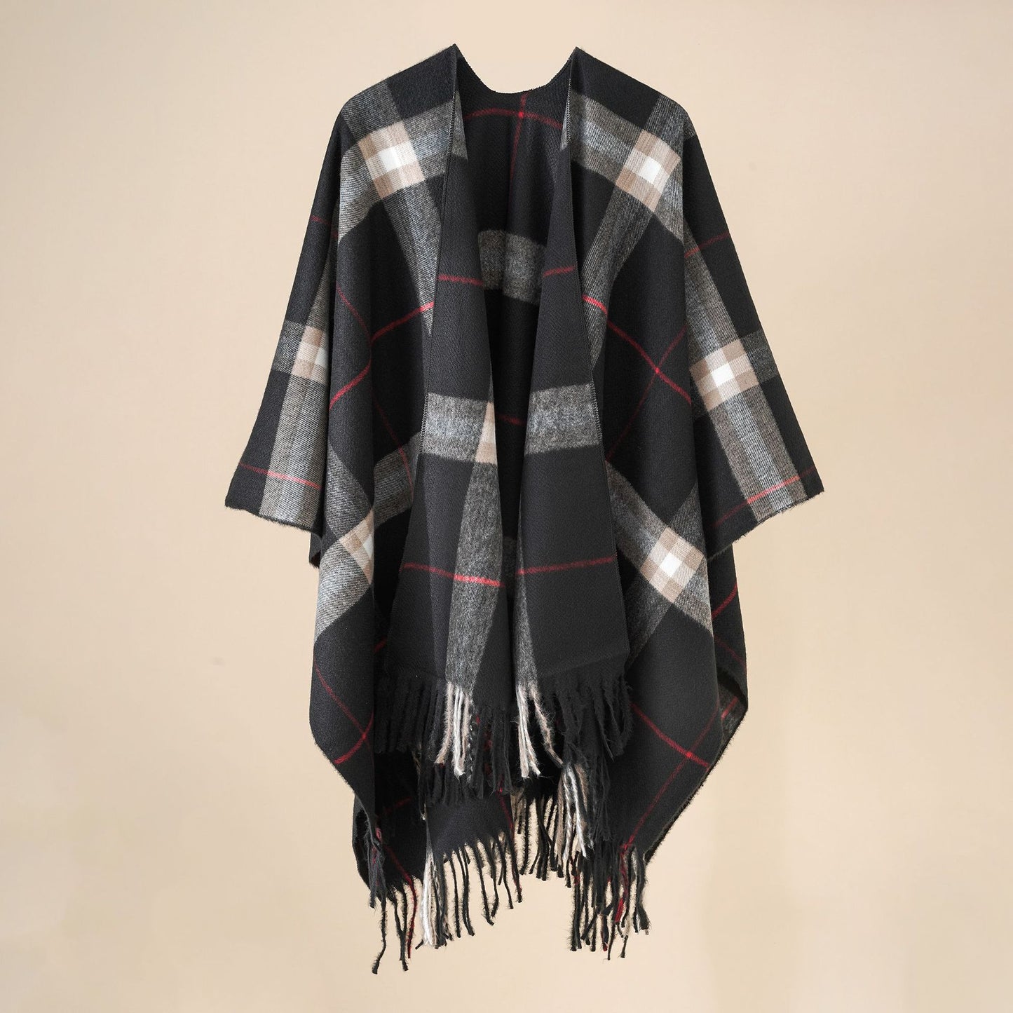 Gradual Grid Fashionable Shawl For Women