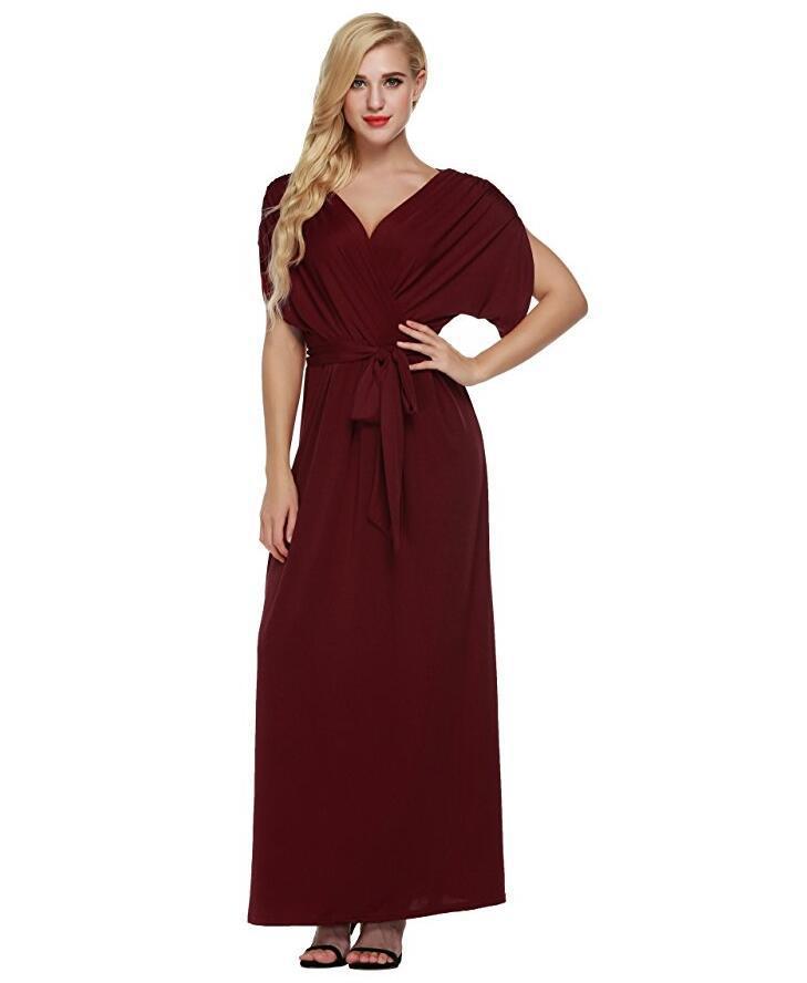 Vestido de talla grande 4XL, vestidos largos elegantes para mujer, vestidos de verano