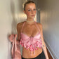 Women's V-Neck Pleated Hot Girl Tops Women's Outerwear