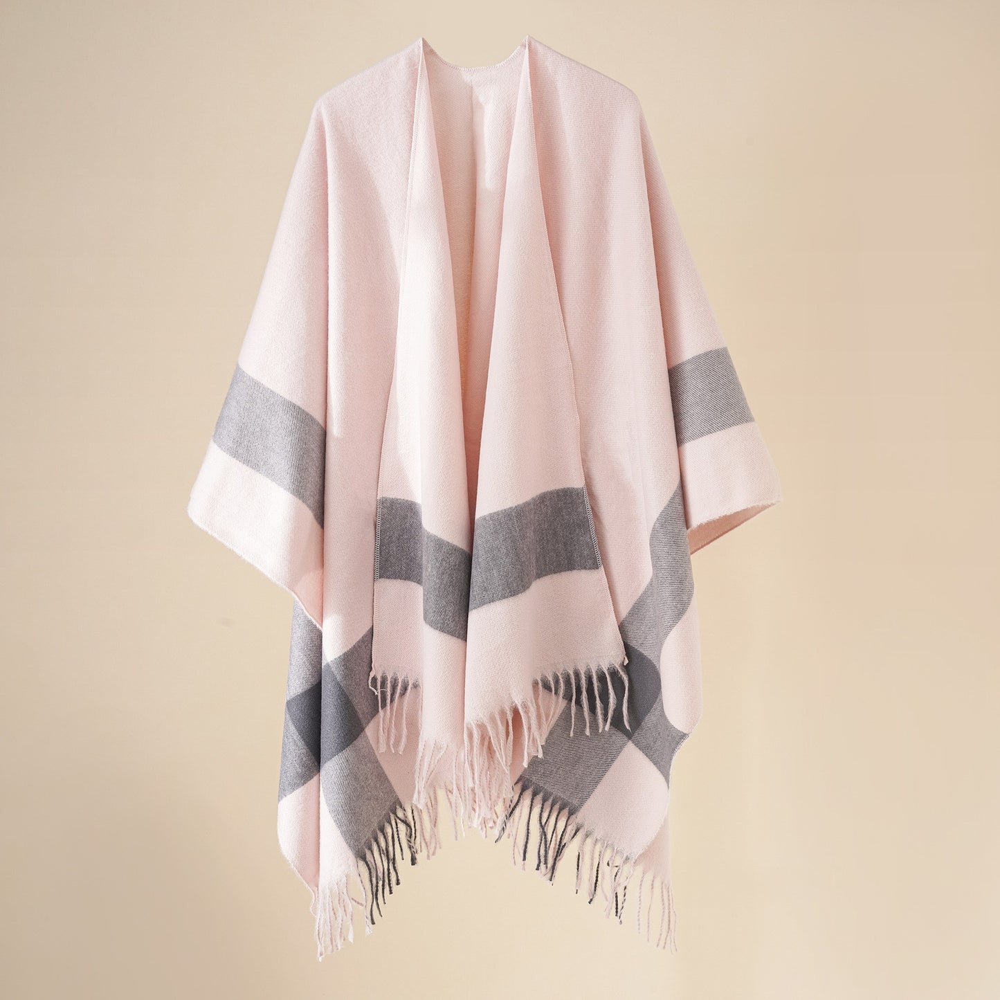 Gradual Grid Fashionable Shawl For Women