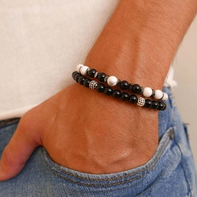 Men Bracelet Sets Trendy Handmade Classi