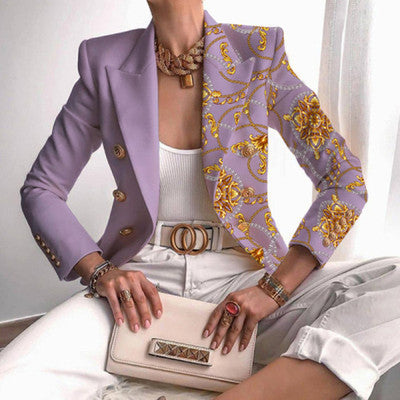 Printed Jacket Women Autumn Amazon New Fashion Street Style Jacket Women