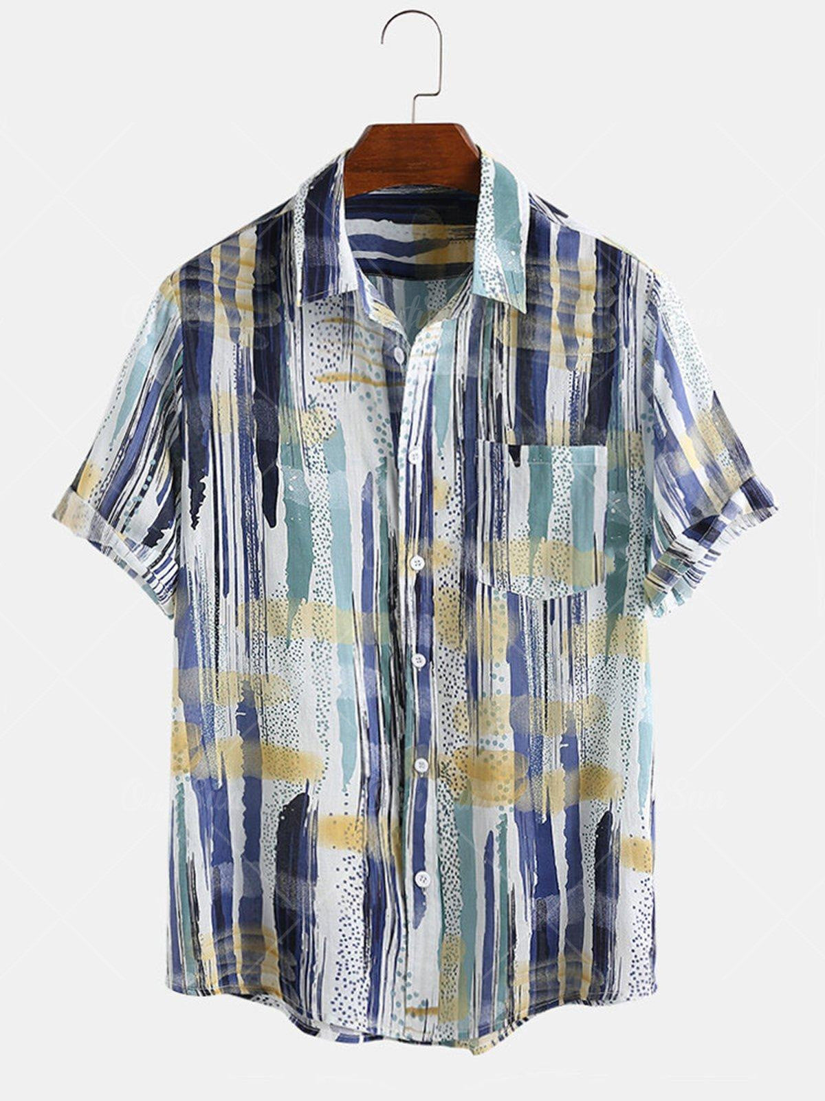 Camisas hawaianas con estampado informal de moda para hombres