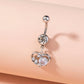 Stainless Steel Heart Navel Human Body Piercing Jewelry Woman