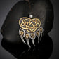 Never Fade Viking Celtic Wolf Claw Necklace Men