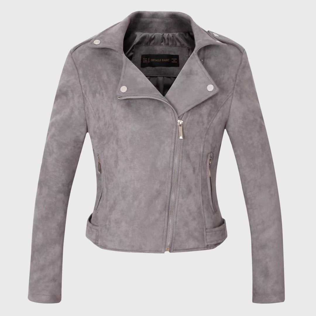 Chaqueta De Piel Corta Slim Deerskin Mujer