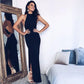 Summer Slit Dress Women Sleeveless Evening Gown Long Dresses
