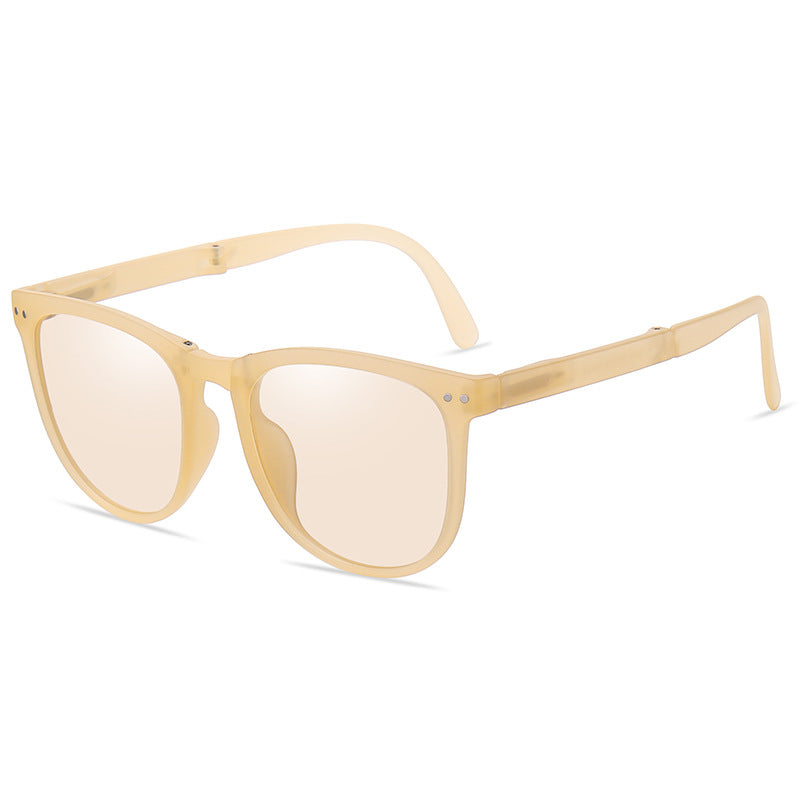 Men And Women Retro Square Polarized Folding Sunglasses