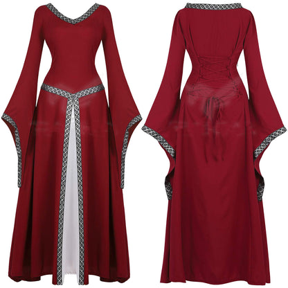 Disfraz Vintage Medieval De Halloween Vestidos De Mujer