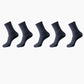 Calcetines de fibra de bambú para hombre, transpirables, para negocios