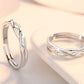Simple Diamond-studded Couple Rings For Men And Women