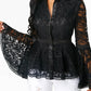 Women Lace Blouse Tops Casual Lady Clothes