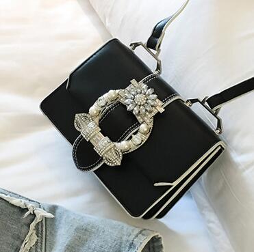 Bolsos famosos de diseñador de moda para mujer, bolsos con cierre de diamante de diseñador, bolsos de cuero PU de calidad para mujer, bolsos de hombro elegantes para mujer 