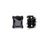 Fashion Square Titanium Steel Without Piercing Magnet Ear Studs