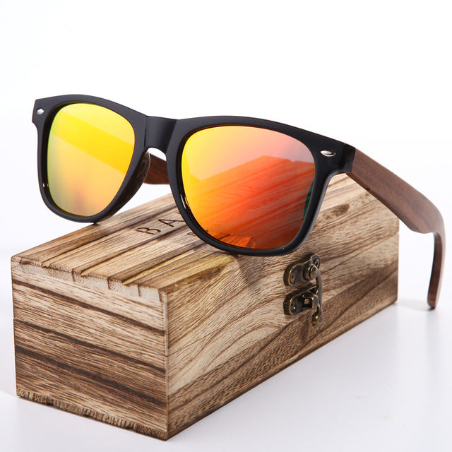 Gafas de sol de madera polarizadas para hombre Gafas para hombre