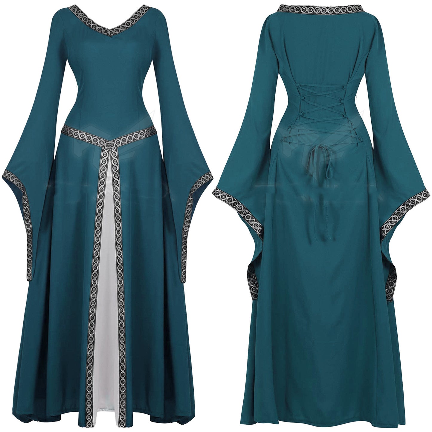 Disfraz Vintage Medieval De Halloween Vestidos De Mujer