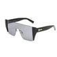 European and American fashion tide brand half frame sunglasses Personality square sunglasses men Wild sunglasses